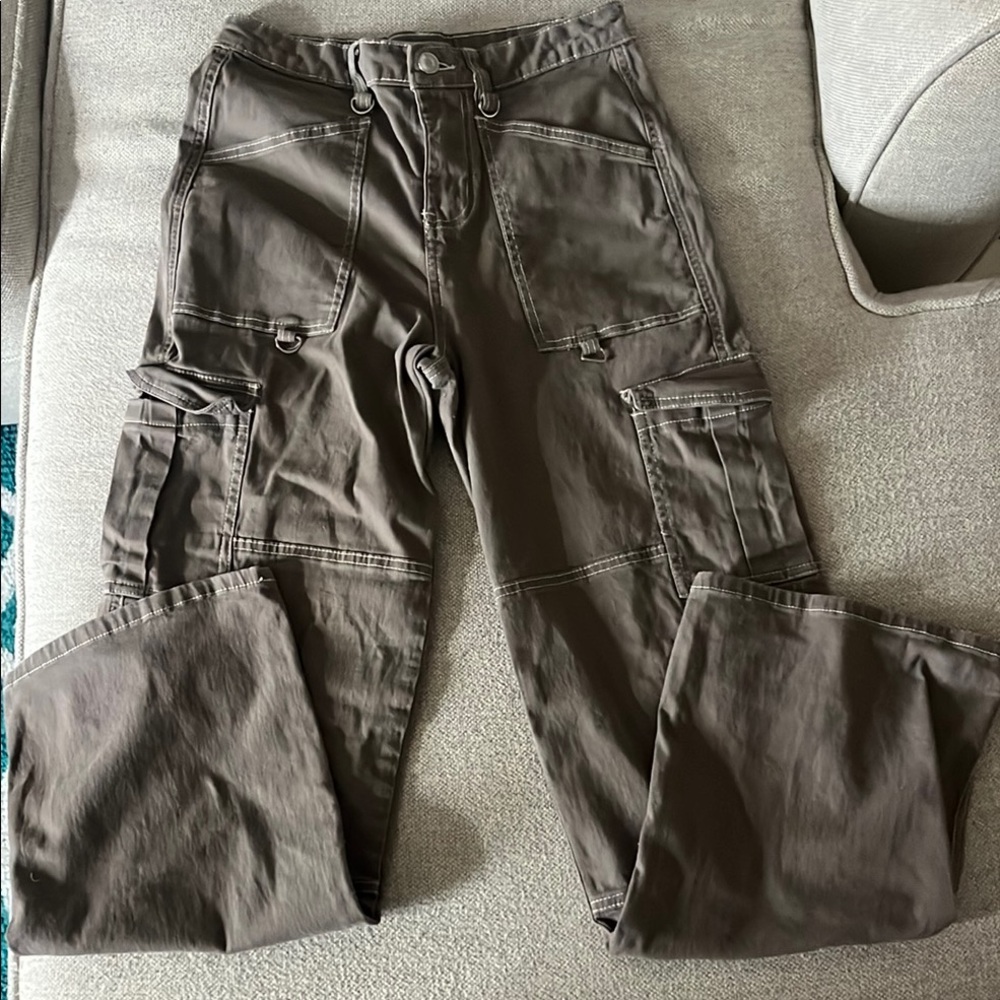 Rachel Paige Women’s Stylish Brown Cargo Pants